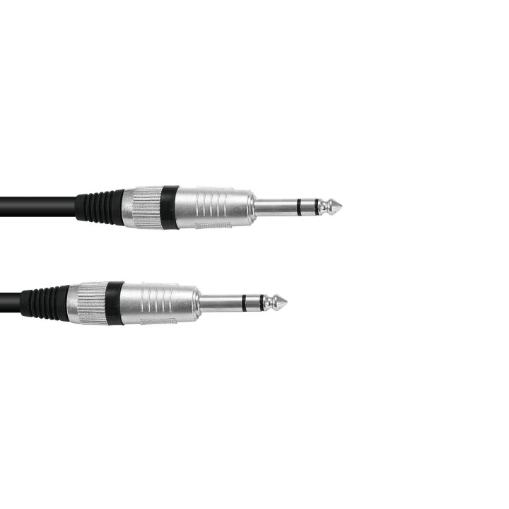 Omnitronic - Jack cable 6.3 stereo 6m bk ROAD - Cable d'Àudio - Jack - Jack | Z-Bombilla