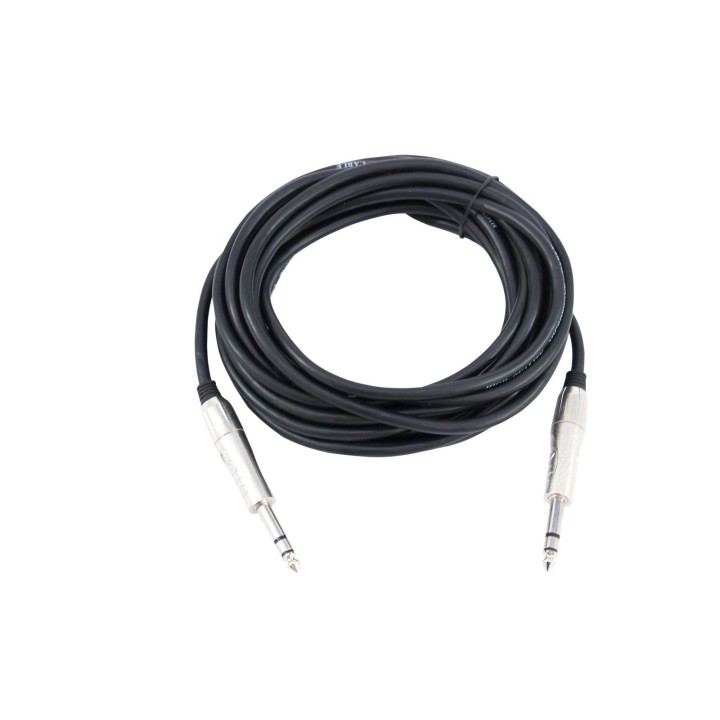 Omnitronic - Jack cable 6.3 stereo 6m bk ROAD - Cable d'Àudio - Jack - Jack | Z-Bombilla