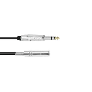 Omnitronic - Jack extension 6.3 stereo 3m bk - Cable d'Àudio - Jack - Jack | Z-Bombilla