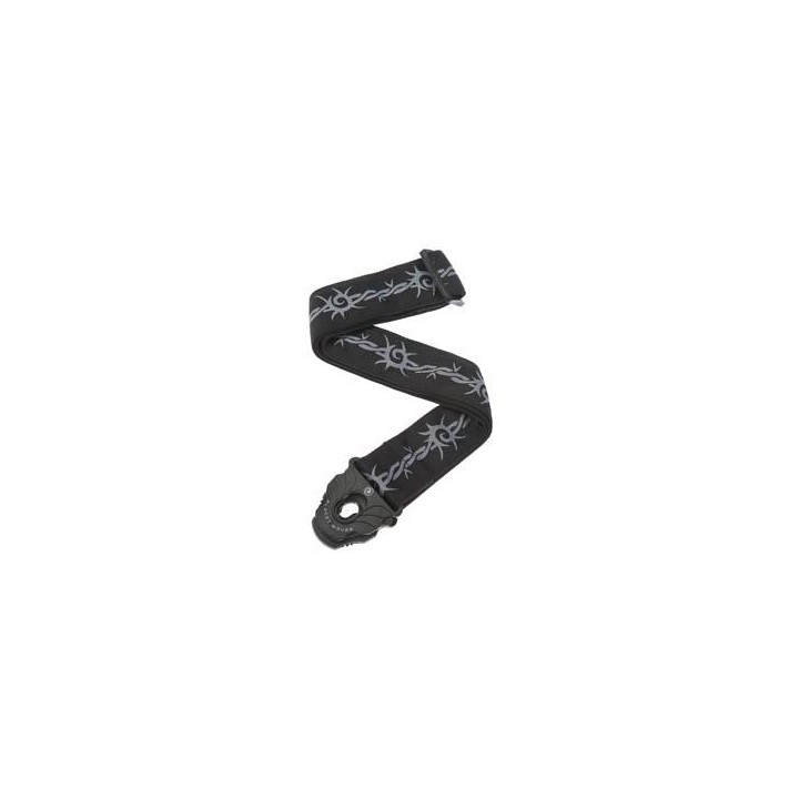 Planetwaves - 50PLA04 PLANET LOCK BARBED WIRE - Correa para Guitarra | Z-Bombilla