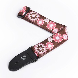 Planetwaves - PINK AND BROWN FLOWERS - Correa para Guitarra | Z-Bombilla