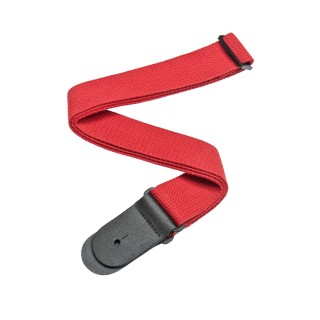 Planetwaves - COTTON GUITAR STRAP RED - Correa para Guitarra | Z-Bombilla