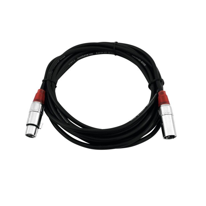 Omnitronic - XLR cable 3pin 3m bk/rd