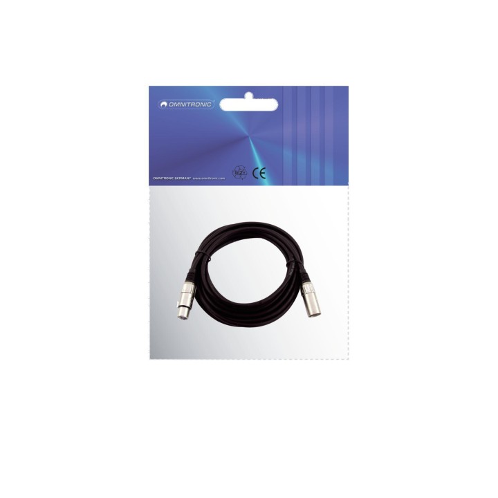 Omnitronic - XLR cable 3pin 5m bk
