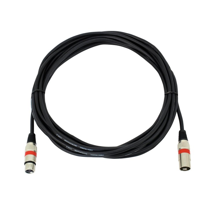 Omnitronic - XLR cable 3pin 7.5m bk/rd