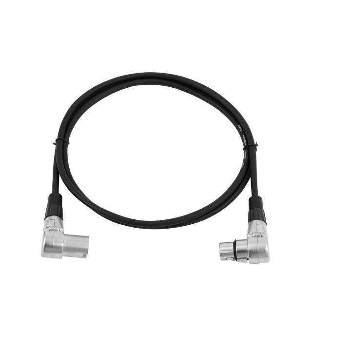 Omnitronic - XLR cable 3pin 1.5m 90° bk