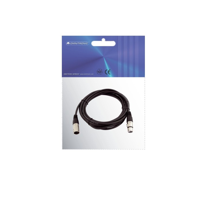 Omnitronic - XLR cable 5pin 5m bk