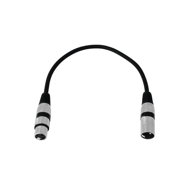 Omnitronic - XLR cable 3pin 0.2m bk