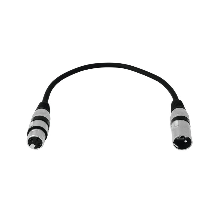 Omnitronic - XLR cable 3pin 0.2m bk