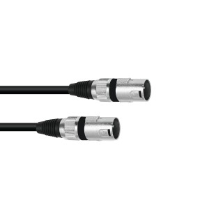 Omnitronic - Adaptercable XLR(M)/XLR(M) 0.2m bk