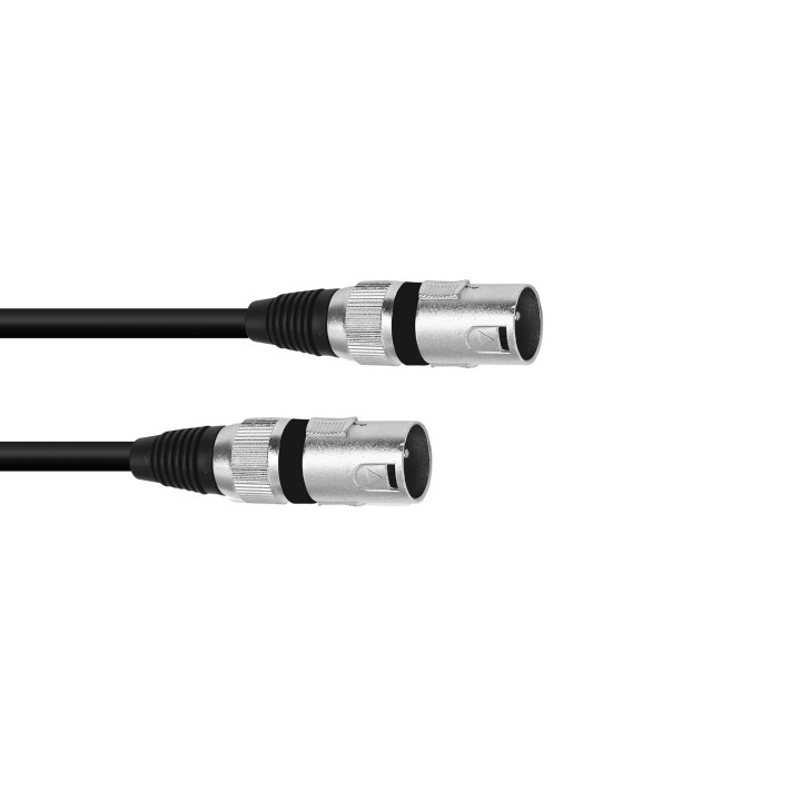 Omnitronic - Adaptercable XLR(M)/XLR(M) 0.2m bk