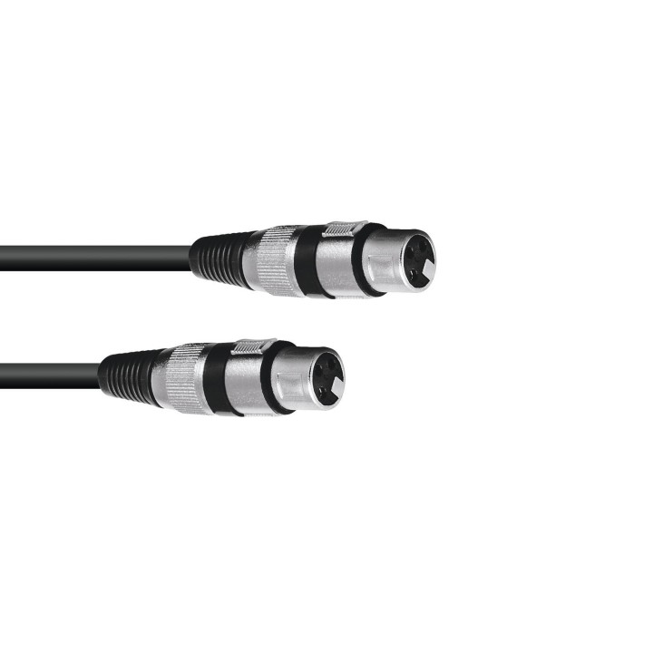Omnitronic - Adaptercable XLR(F)/XLR(F) 0.2m bk