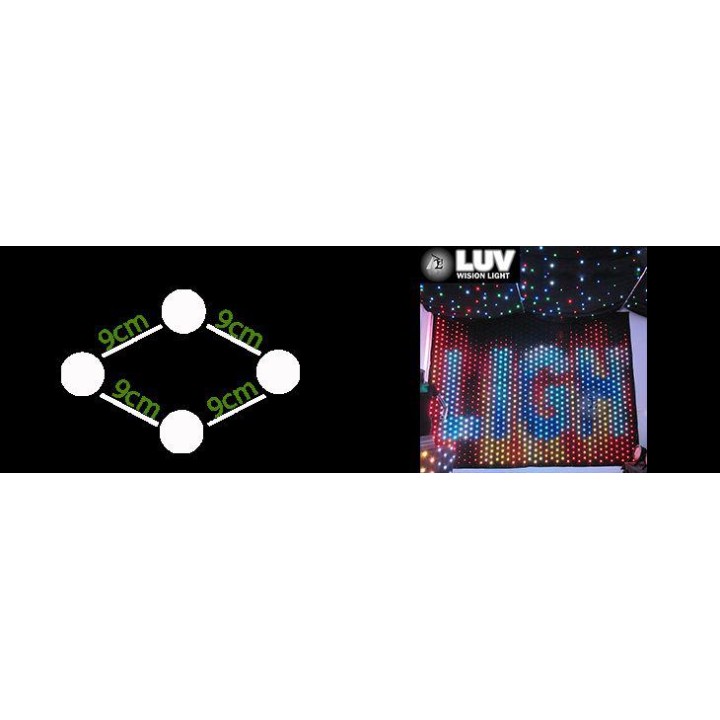 LUV - LVC203-P90 3x2 - Cortina de LED | Z-Bombilla