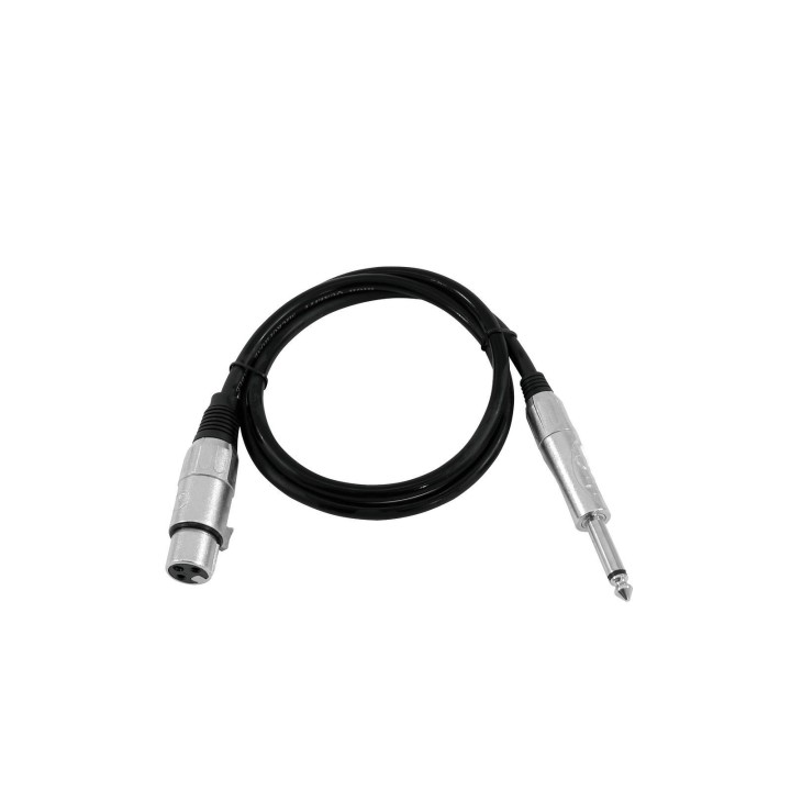 Omnitronic - Adaptercable XLR(F)/Jack mono 0.9m bk