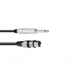 Omnitronic - Adaptercable XLR(F)/Jack mono 2m bk 1