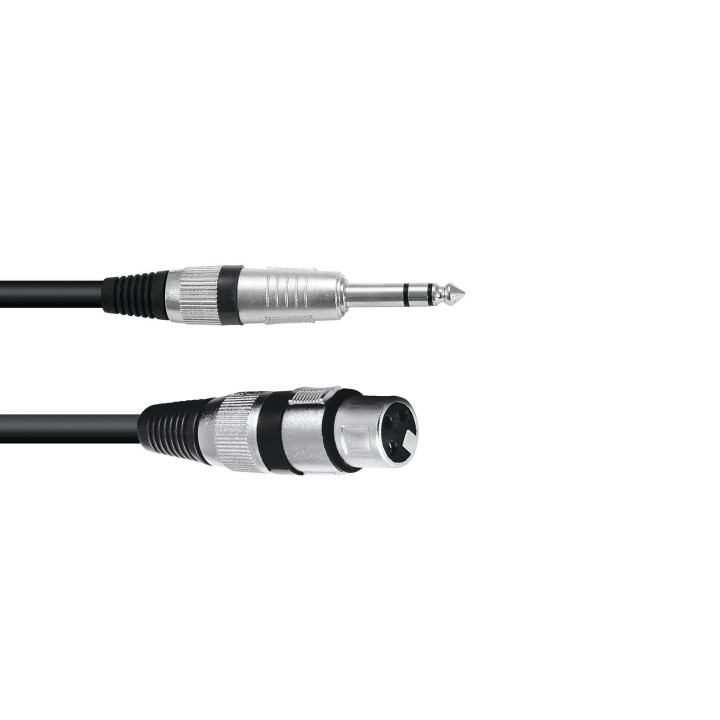 Omnitronic - Adaptercable XLR(F)/Jack stereo 0.9m bk