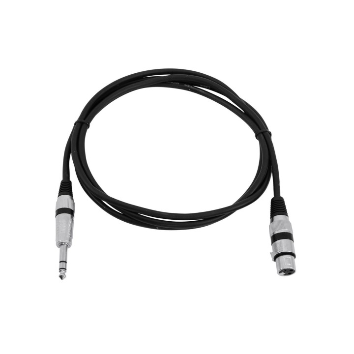 Omnitronic - Adaptercable XLR(F)/Jack stereo 2m bk