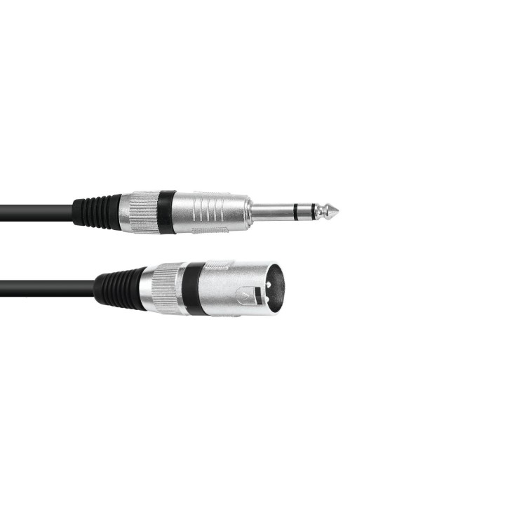Omnitronic - Adaptercable XLR(M)/Jack stereo 2m bk
