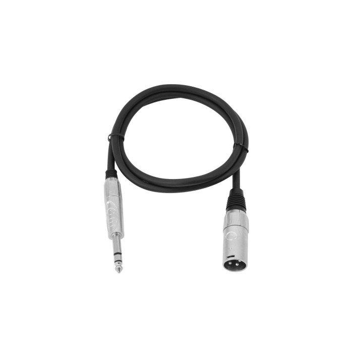 Omnitronic - Adaptercable XLR(M)/Jack stereo 2m bk