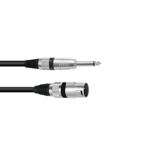 Omnitronic - Adaptercable XLR(M)/Jack mono 10m bk