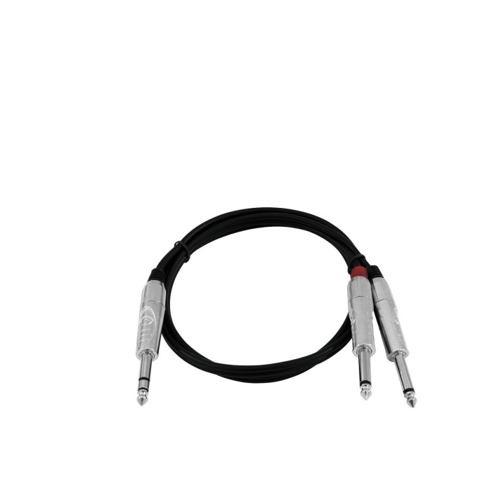 Omnitronic - Adaptercable Jack/2xJack 3m