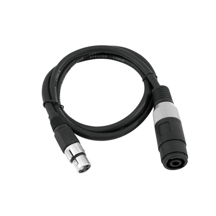Omnitronic - Adaptercable Speaker(F)/XLR(F) 1m bk