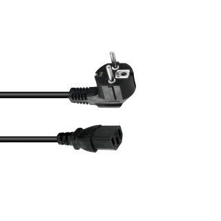 Omnitronic - IEC Power Cable 3x0.75 1.5m bk