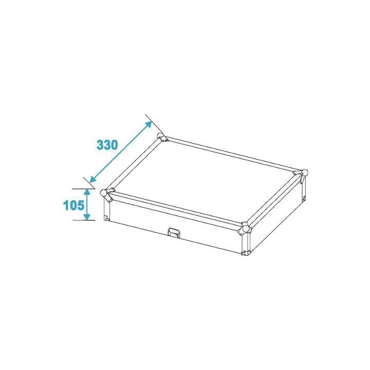 Omnilux - Mixer-Case Road 10" inclino, negr - Caixa para CD | Z-Bombilla