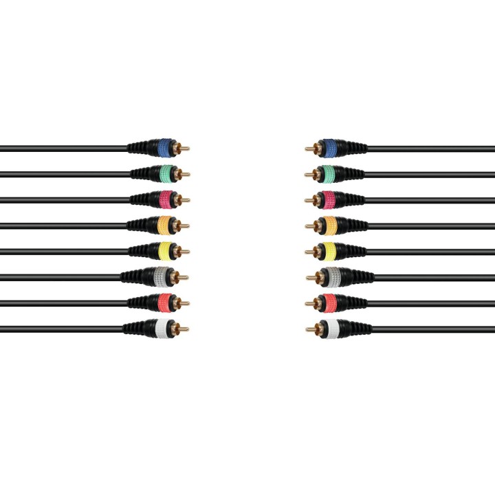 Omnitronic - Snake cable 8xRCA/8xRCA 15m