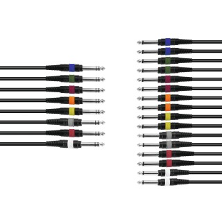 Omnitronic - Snake cable 8xJack/16xJack mono 15m