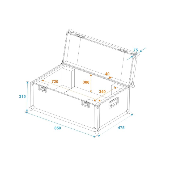 Roadinger - Flightcase ANTARI M-5/M-8/M-10