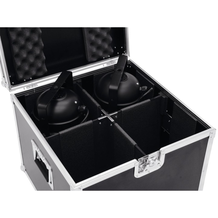 Roadinger - Flightcase 4x PAR-56 Spot long