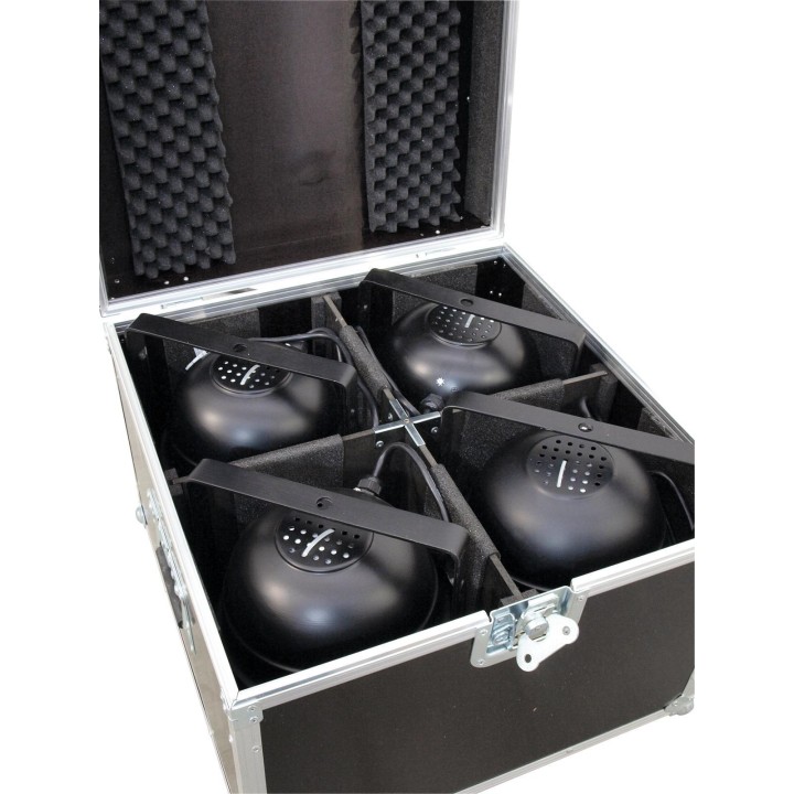 Roadinger - Flightcase 4x PAR-64 Spot short