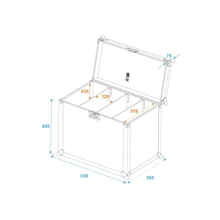 Roadinger - Flightcase 4x SLS Size L