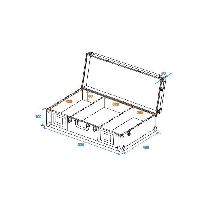 Omnilux - Universal console DIGI-1 2xCD/1xM-12 alu. - Set Case | Z-Bombilla