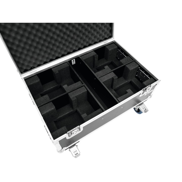 Roadinger - Flightcase 4x THA-40 PC with wheels