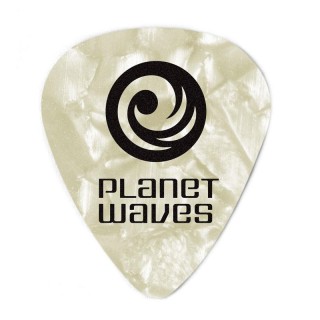 Planetwaves - WHITE PEARL CELLULOID MEDIUM