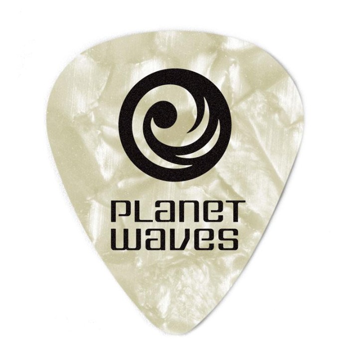 Planetwaves - WHITE PEARL CELLULOID MEDIUM