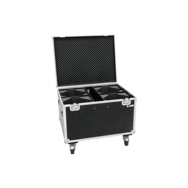 Roadinger - Flightcase 4x LED THA-100F/THA-120PC with wheels