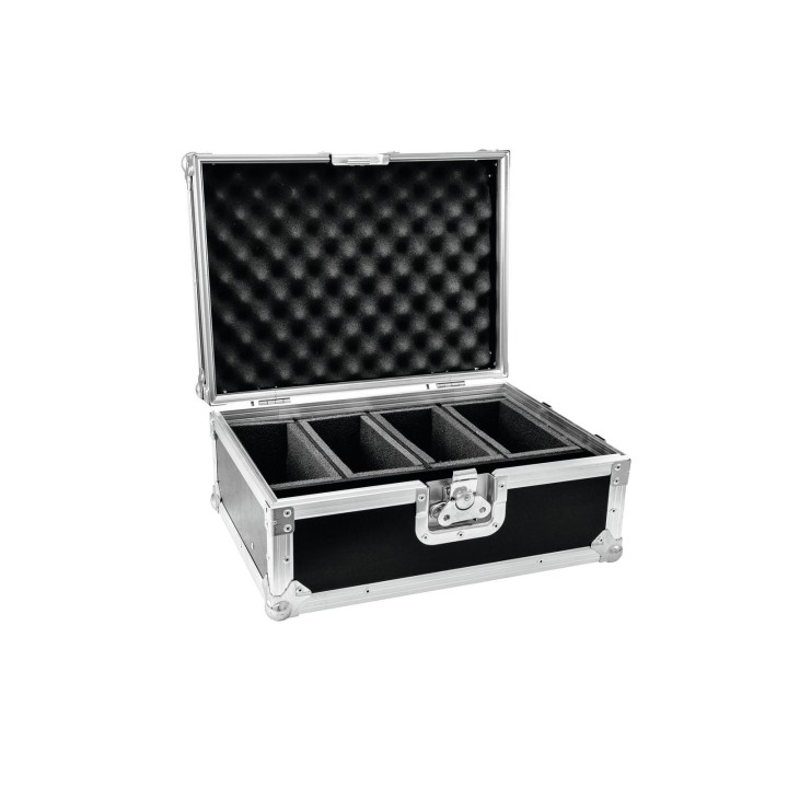 Roadinger - Flightcase 4x AKKU Flat Light Series