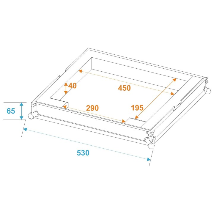 Roadinger - Flightcase DMX Move Bigfoot