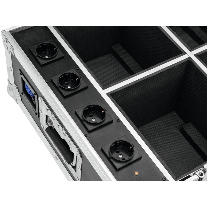 Roadinger - Flightcase 4x AKKU UP-4 QuickDMX with charging function