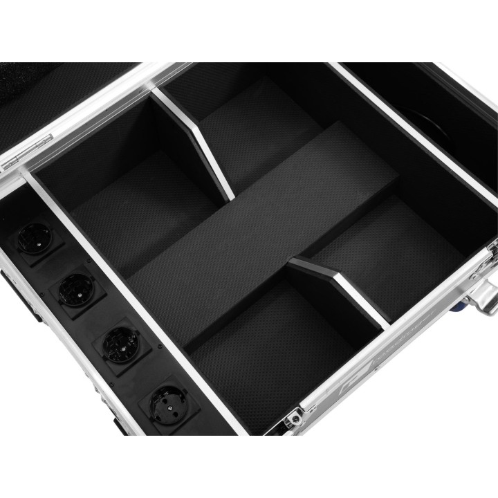Roadinger - Flightcase 4x AKKU IP UP-4 QuickDMX with charging function
