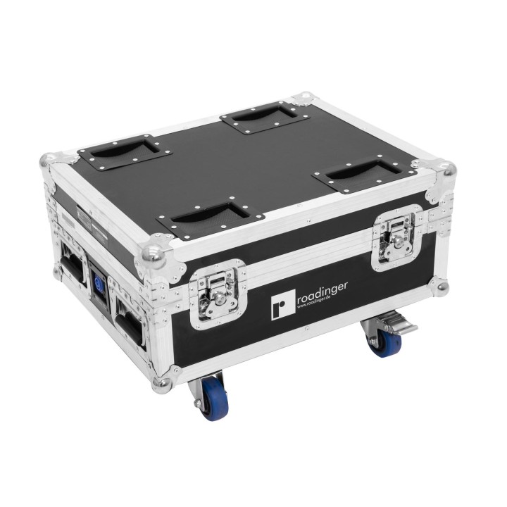 Roadinger - Flightcase 4x AKKU IP UP-4 QuickDMX with charging function