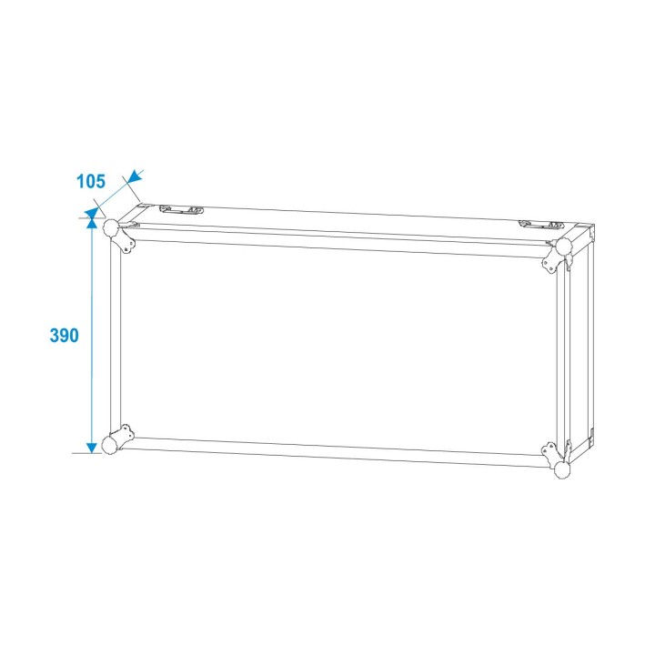 Roadinger - Flightcase 2x Spark Master with wheels