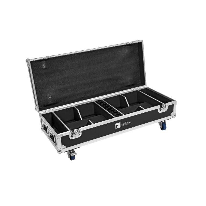 Roadinger - Flightcase 8x AKKU IP UP-4 QuickDMX with charging function