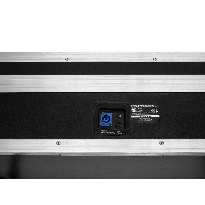 Roadinger - Flightcase 8x AKKU IP UP-4 QuickDMX with charging function