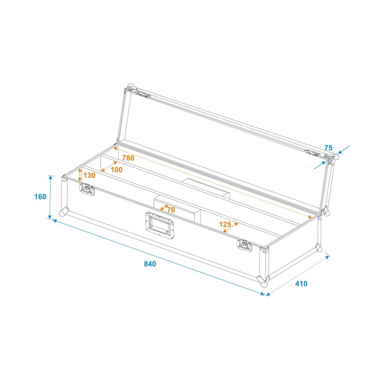 Roadinger - Flightcase 2x LED STP-10 ABL Sunbar