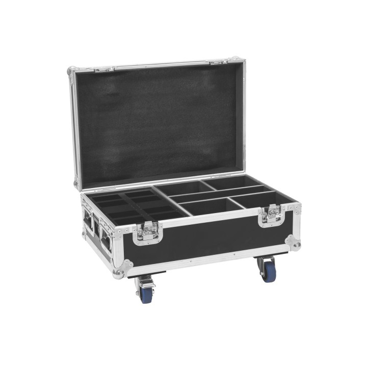 Roadinger - Flightcase 4x AKKU IP UP-4 Plus HCL Spot WDMX with Charging Function
