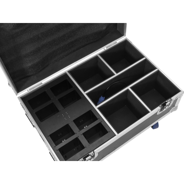 Roadinger - Flightcase 4x AKKU IP UP-4 Plus HCL Spot WDMX with Charging Function